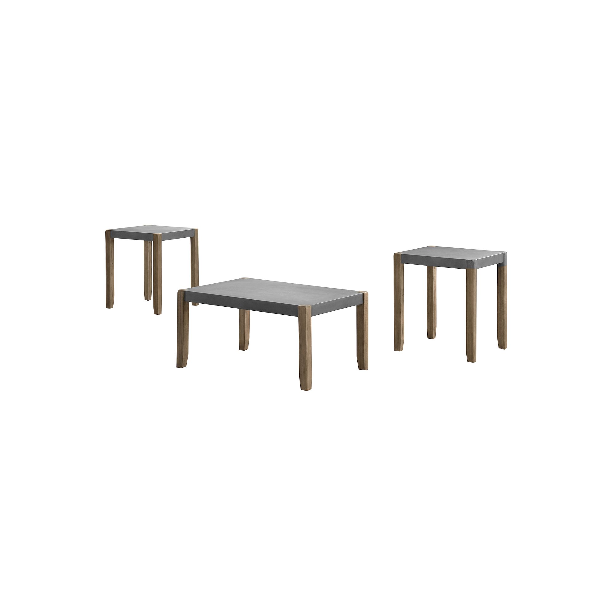 Alaterre Furniture Newport Coffee Table & End Table 3-piece Set, Brown