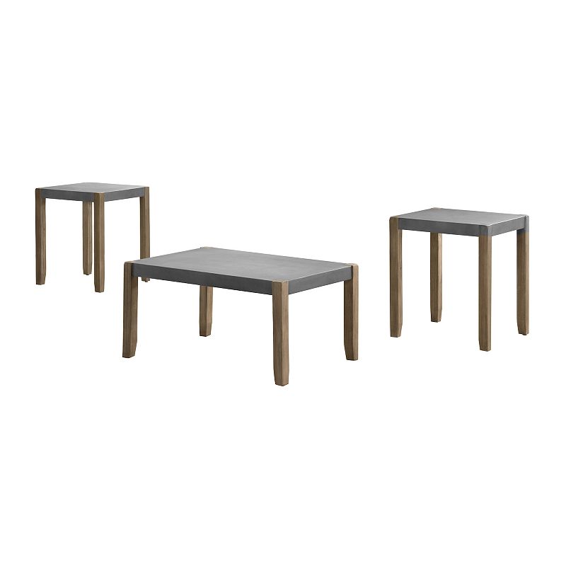 Alaterre Furniture Newport Coffee Table & End Table 3-piece Set, Brown