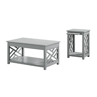 Alaterre Furniture Coventry Coffee Table & End Table 2 pc Set