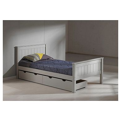 Alaterre Furniture Harmony Twin Storage Platform Bed