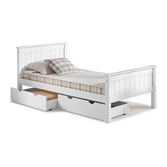 Alaterre Furniture Harmony Storage Twin Platform Bed