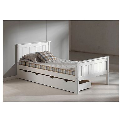 Alaterre Furniture Harmony Storage Twin Platform Bed