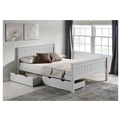 Alaterre Furniture Harmony Full Storage Platform Bed