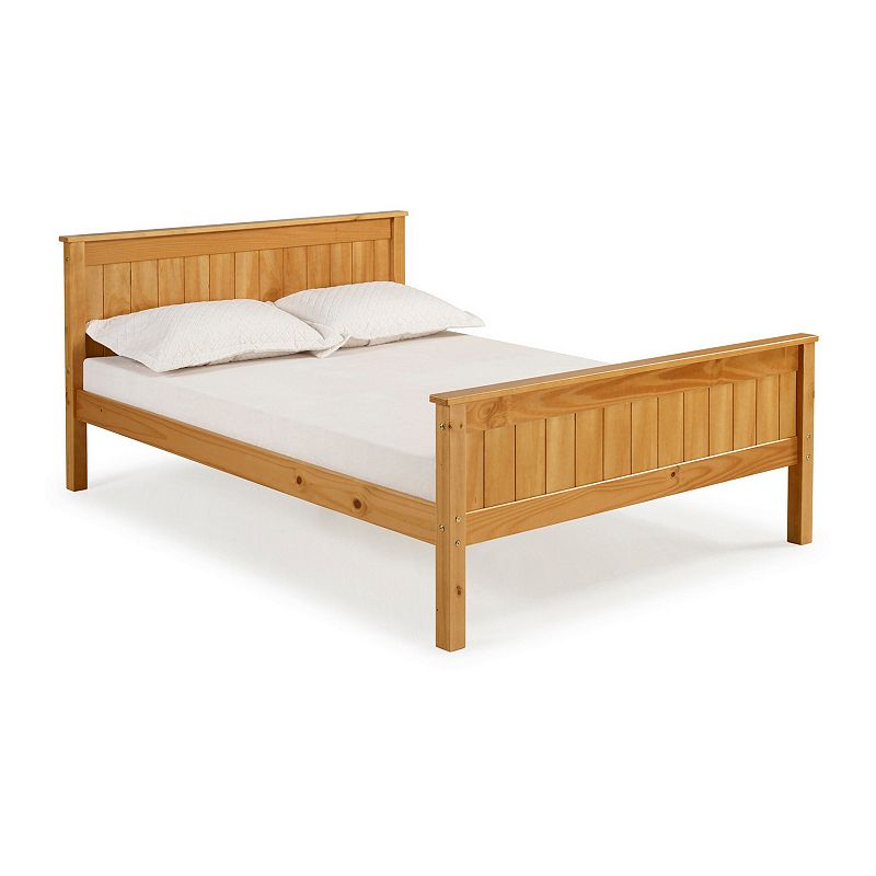 Alaterre Furniture Harmony Cinnamon Full Platform Bed, Brown