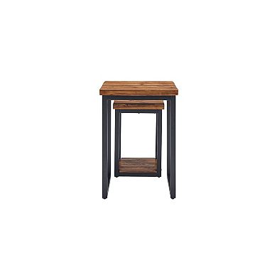 Alaterre Furniture Claremont Nesting End Table 2-piece Set
