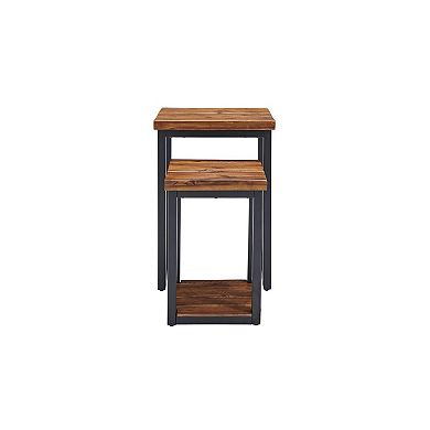 Alaterre Furniture Claremont Nesting End Table 2-piece Set