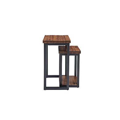 Alaterre Furniture Claremont Nesting End Table 2-piece Set
