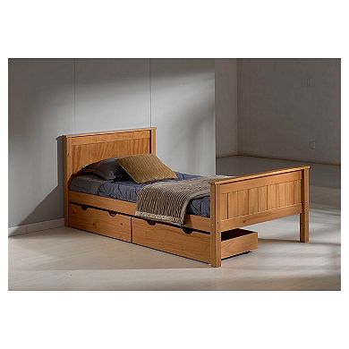 Alaterre Furniture Harmony Cinnamon Storage Platform Twin Bed