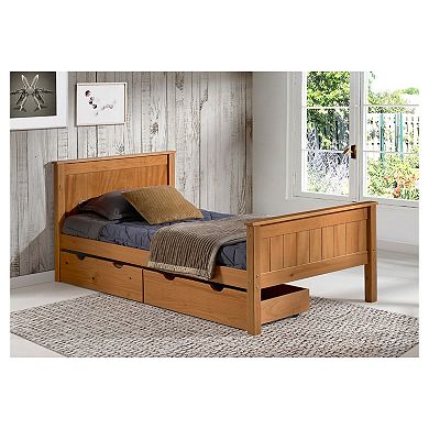 Alaterre Furniture Harmony Cinnamon Storage Platform Twin Bed