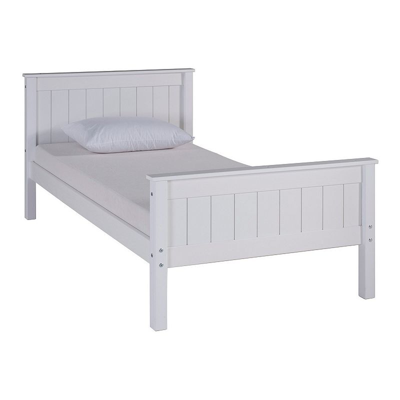82146859 Alaterre Furniture Harmony White Platform Twin Bed sku 82146859