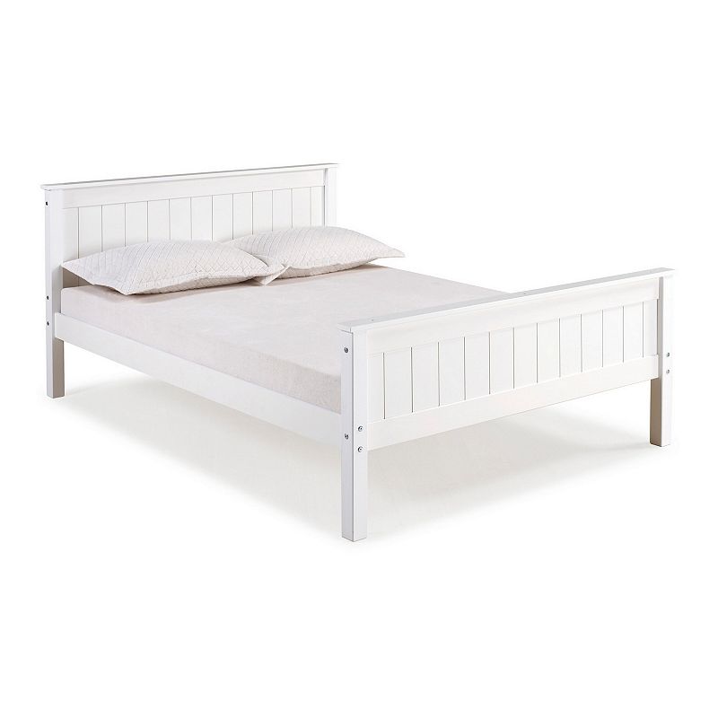 Alaterre Furniture Harmony White Platform Full Bed