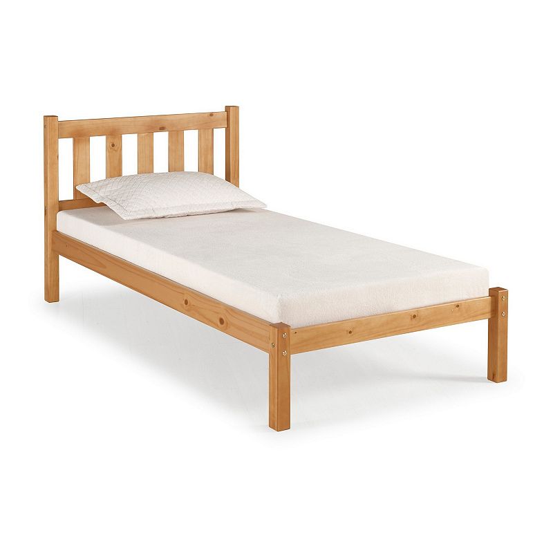 Alaterre Furniture Poppy Cinnamon Platform Twin Bed, Brown