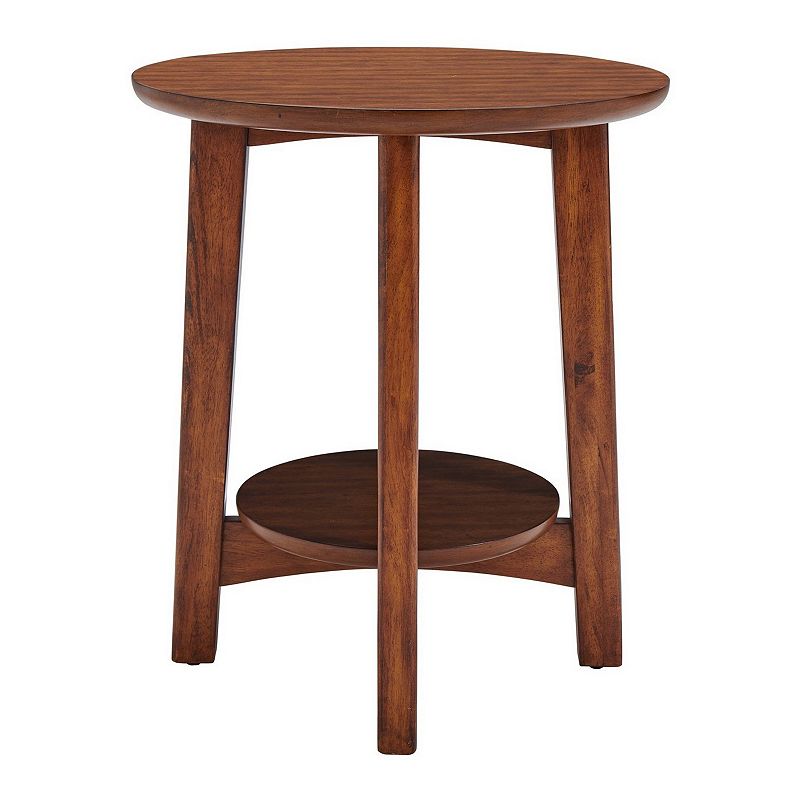Alaterre Furniture Monterey Mid-Century Modern End Table, Brown