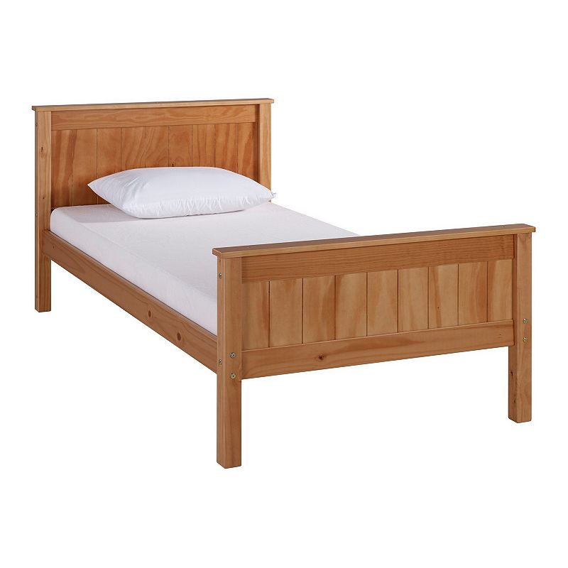 Alaterre Furniture Harmony Cinnamon Platform Twin Bed, Brown