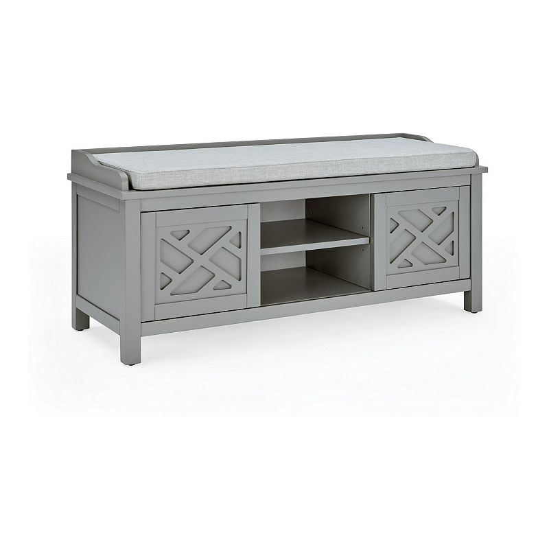 Alaterre Furniture Coventry Storage Bench, Grey