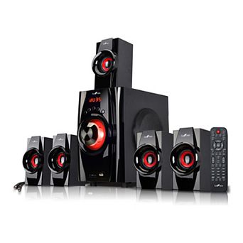 beFree Sound 5.1 Channel Surround Sound Bluetooth Audio Speaker System