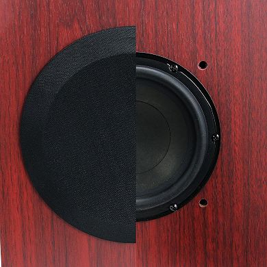 Befree Sound 2.1 Channel Powered Bluetooth Dual Wood Tower Speakers with Optical Input