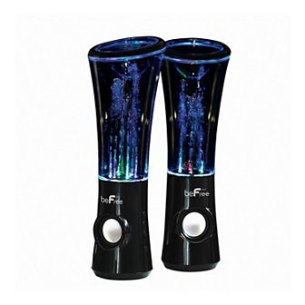 beFree Sound Multimedia Sound Reactive Color Changing LED & Dancing Water Bluetooth Computer Speakers