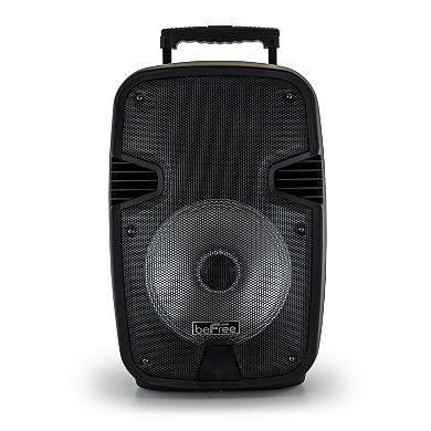 beFree Sound 10-Inch Portable Bluetooth Speaker with Party Lights