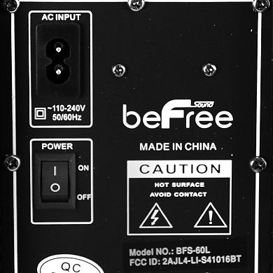 beFree Sound Sleek 10-Inch Professional Portable Bluetooth PA Speaker