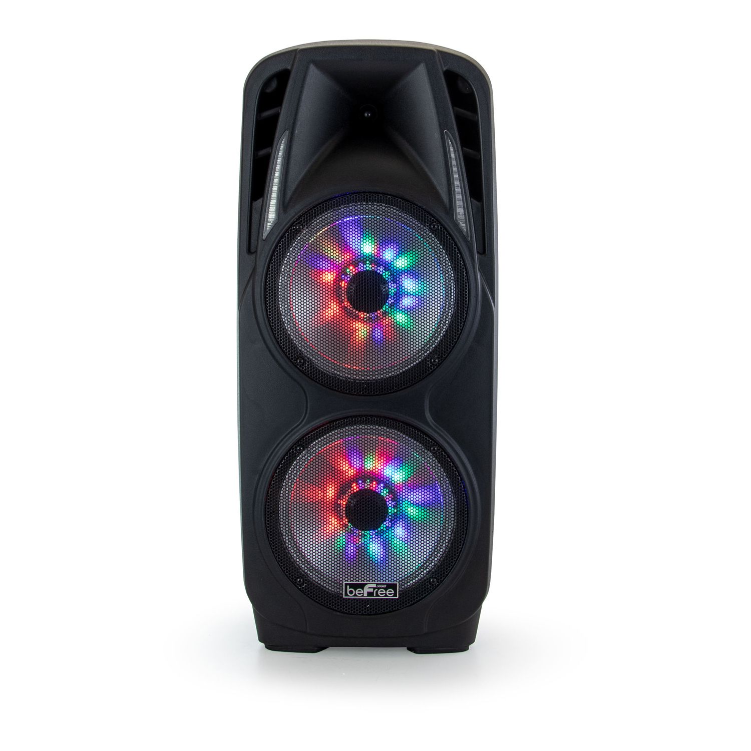 befree sound dual 10 inch subwoofer bluetooth portable party speaker