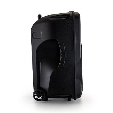 beFree Sound 12-Inch 2500 Watt Bluetooth Portable Party PA Speaker With Illuminating Lights