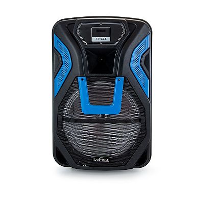 beFree Sound 15-Inch Rechargeable Bluetooth Portable Party PA Speaker System