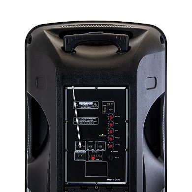 beFree Sound 15-Inch Rechargeable Bluetooth Portable Party PA Speaker System