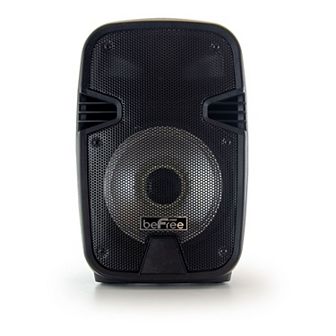 beFree Sound 8-Inch 400 watt Bluetooth Portable Party Speaker with Reactive Lights