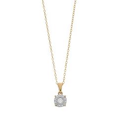 True Fans Dallas Cowboys 1/10 CT. T.W. Diamond Logo Necklace in 10K Yellow  Gold