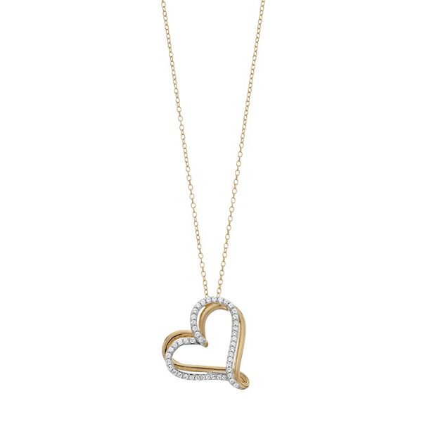 1/4 Carat T.W. Diamond Heart Pendant Necklace