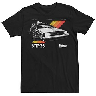Men's Back To The Future BTTF35 Delorean Retro Tee