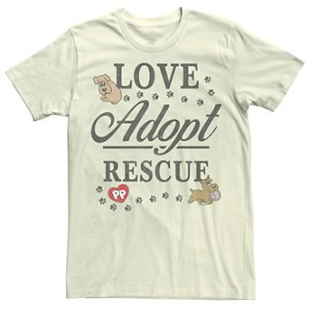 Men's Pound Puppies "Love, Adopt, Rescue" Tee