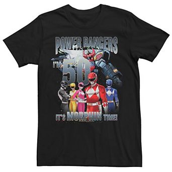 Men's Power Rangers 50th Birthday Morphin Time Tee