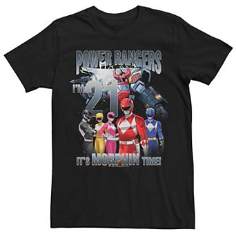 Men's Power Rangers 21st Birthday Morphin Time Tee