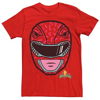 Men's Power Rangers Red Ranger Big Face Tee