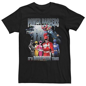 Men's Power Rangers 18th Birthday Morphin Time Tee