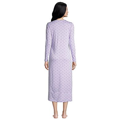 Women's Lands' End Supima Cotton Long Sleeve Nightgown
