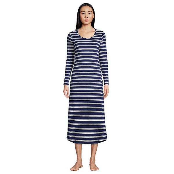 Women's Lands' End Supima Cotton Long Sleeve Nightgown