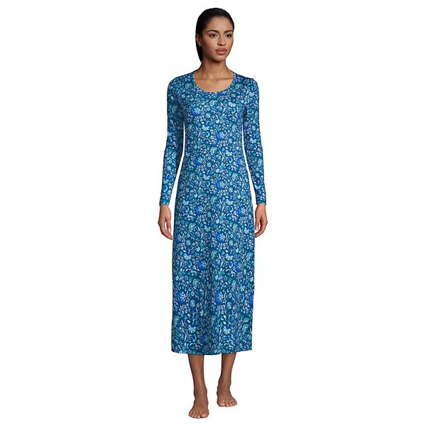 Women's Lands' End Supima Cotton Long Sleeve Nightgown