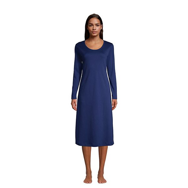 Petite Lands' End Supima Cotton Long Sleeve Nightgown