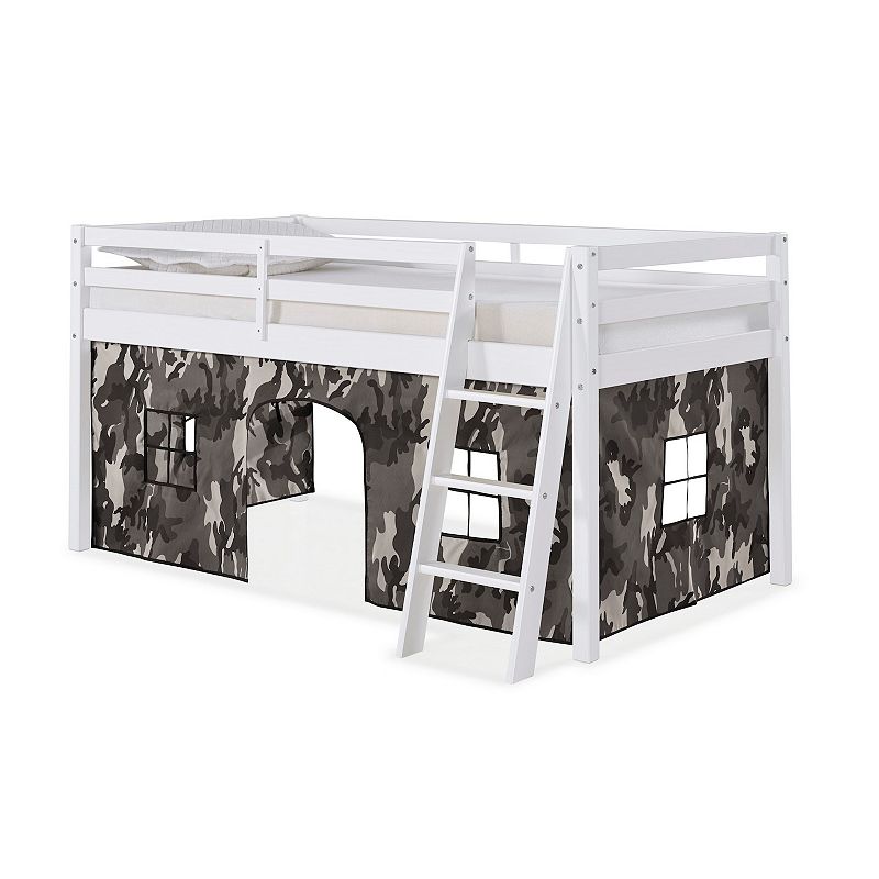 Alaterre Furniture Roxy Twin Junior White Loft Tent Bed
