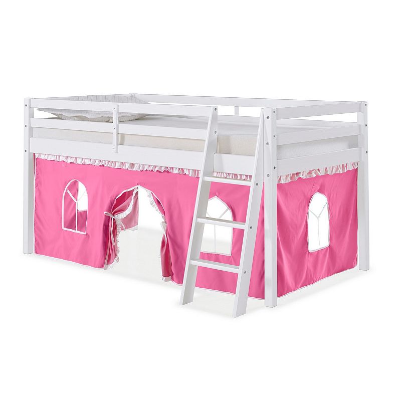 Alaterre Furniture Roxy Twin Junior White Loft Tent Bed