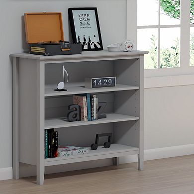 Alaterre Furniture Simplicity Under Window 3-Shelf Bookcase