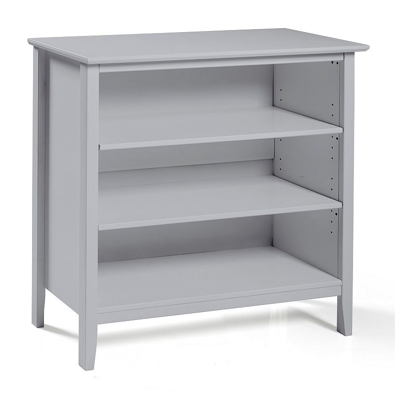 Alaterre Furniture Simplicity Under Window 3-Shelf Bookcase, Grey
