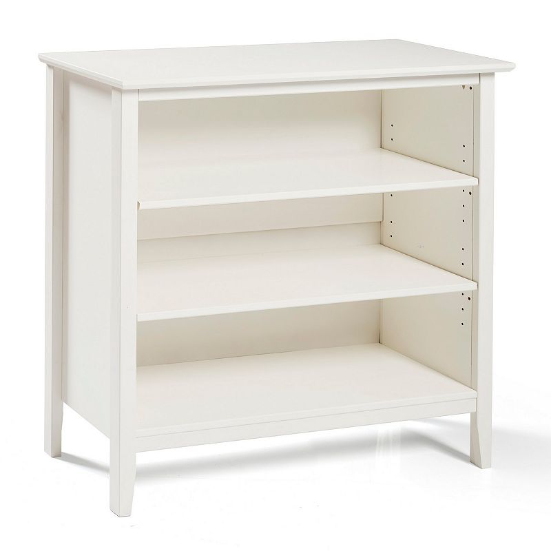 Alaterre Furniture Simplicity Under Window 3-Shelf Bookcase, White