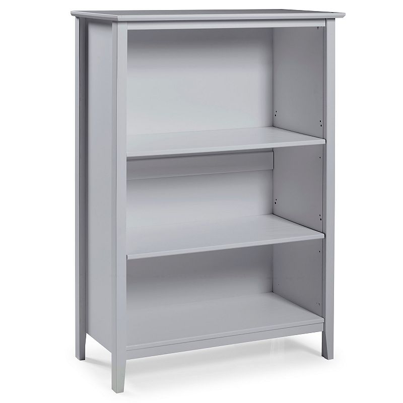 Alaterre Furniture Simplicity 3-Shelf Bookcase, Grey