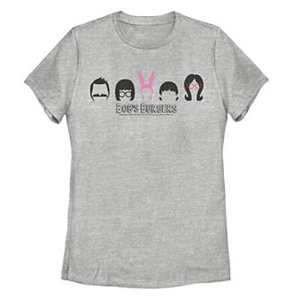Juniors' Bob's Burgers Hair Lineup Poster Tee