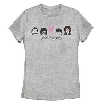 Juniors' Bob's Burgers Hair Lineup Poster Tee