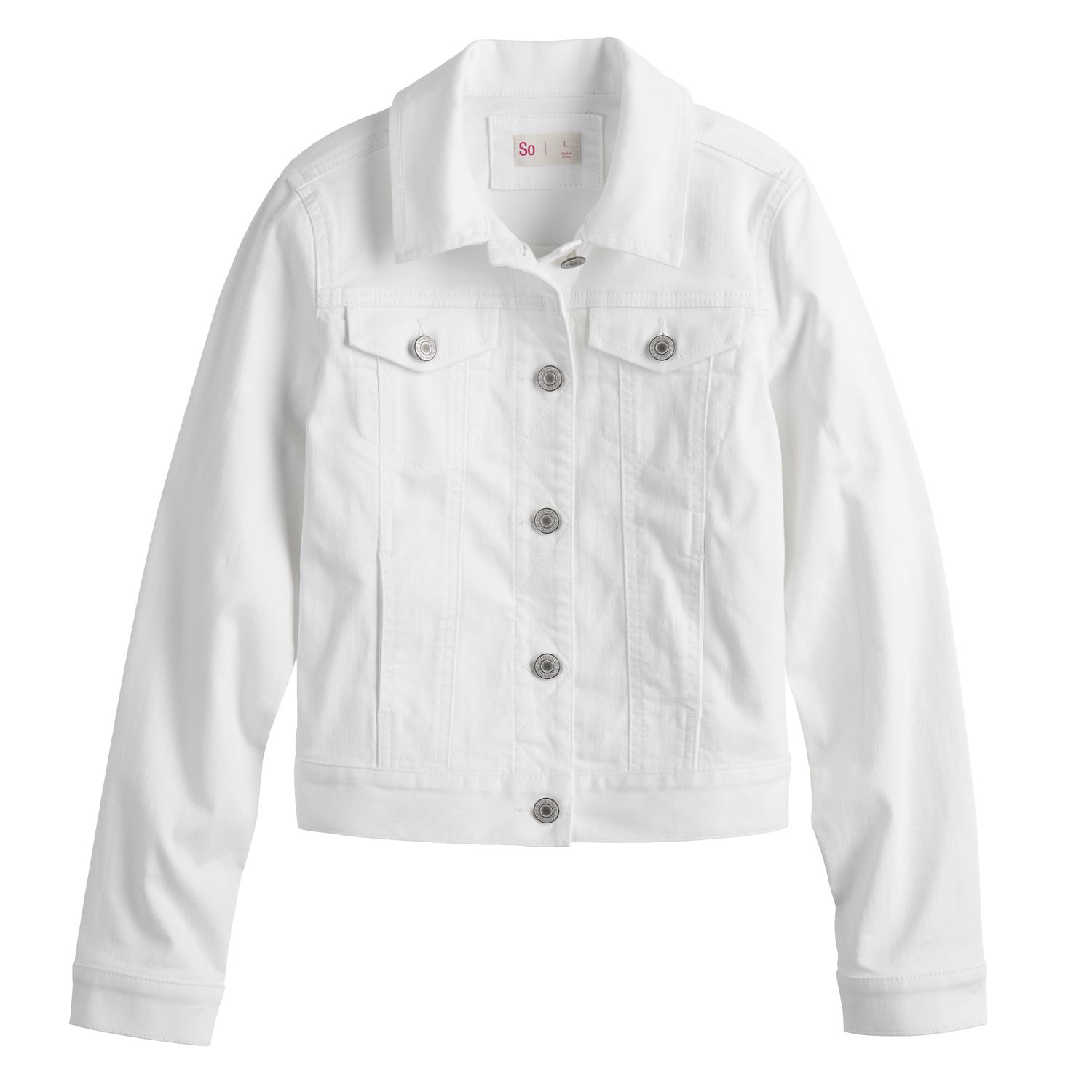 white jean jacket kohls
